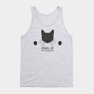 Paws Up (Black Cat) Tank Top